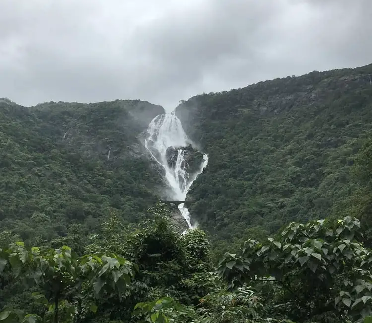 Dudhsagar Falls a best place to visit in goa for photography