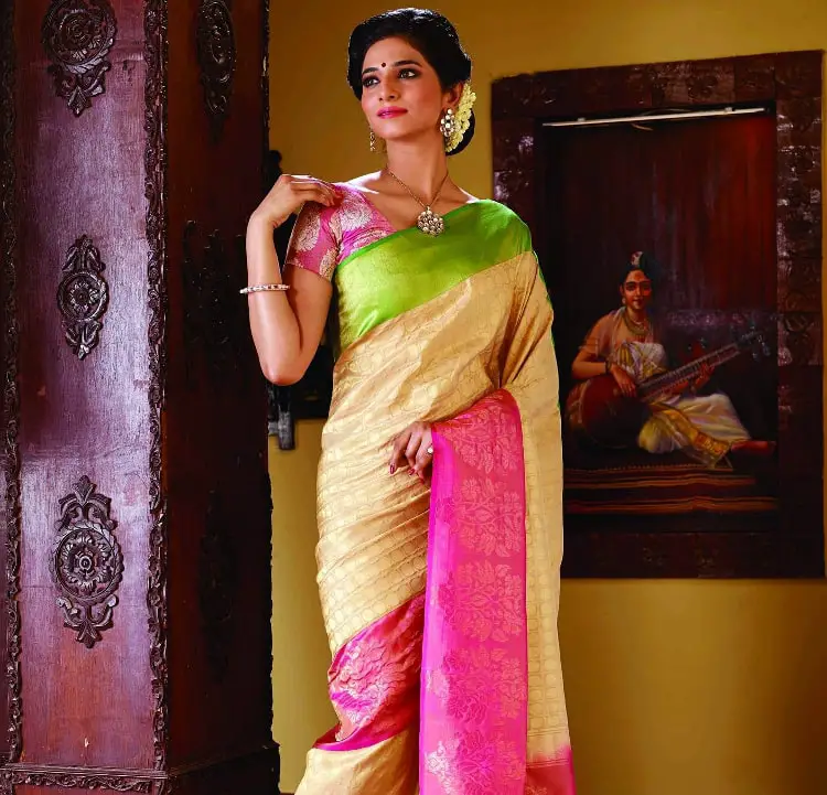 Saree a traditional dress of Tamil Nadu for women